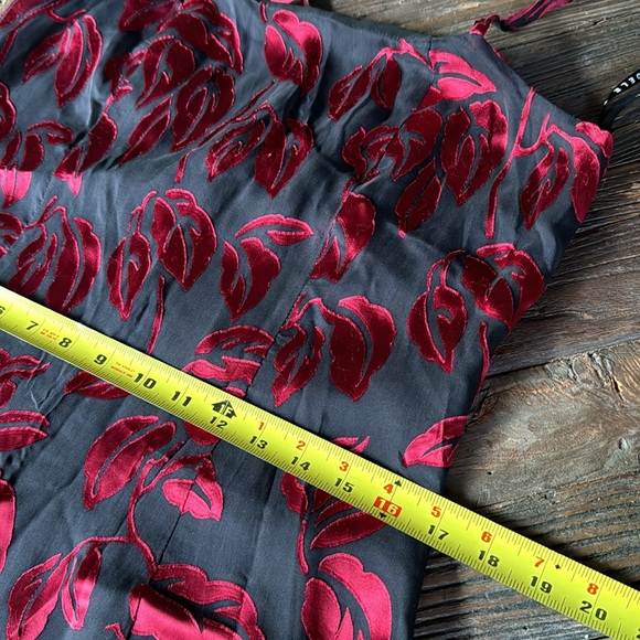 Vintage Adele Palmer 2 piece  satin appliqués dress and top NWT size medium - Picture 11 of 12